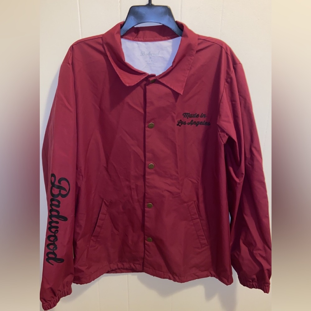 Badwood maroon windbreaker
